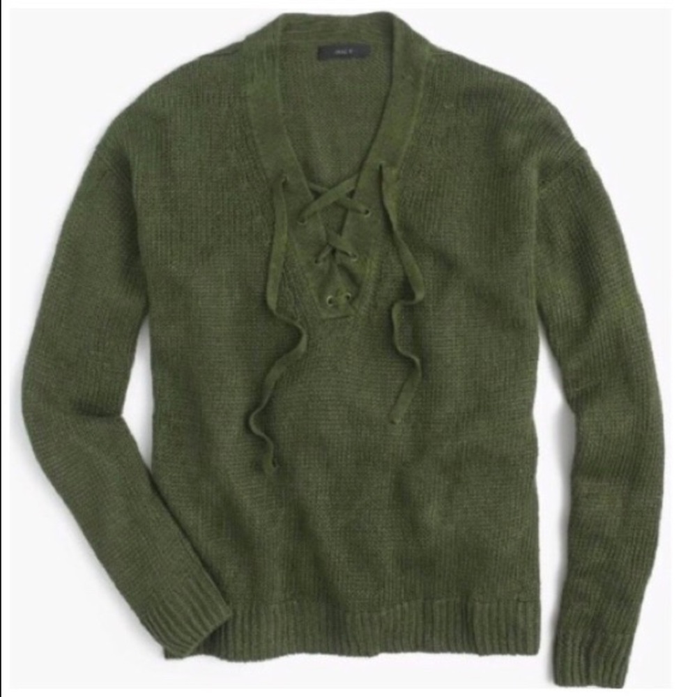 J Crew Linen Beach Sweater